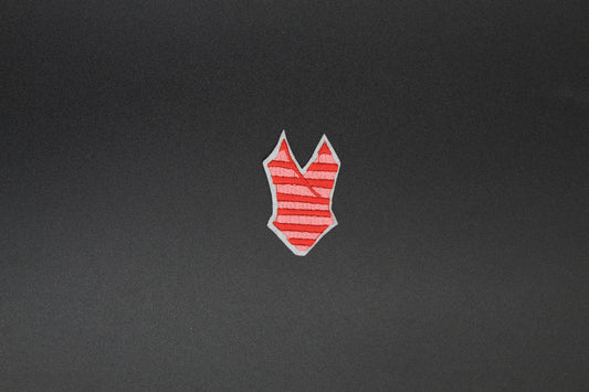 Striped Swimsuit Iron-On Patch
