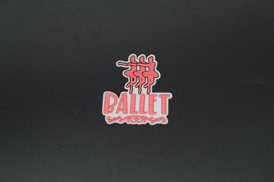 Ballet Dancers Script Iron-On Patch