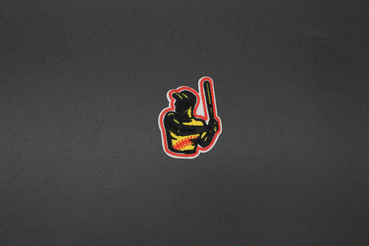 Softball Batter Embroidered Patch | Softball Player Iron-On Sports Patch for Jackets & Bags
