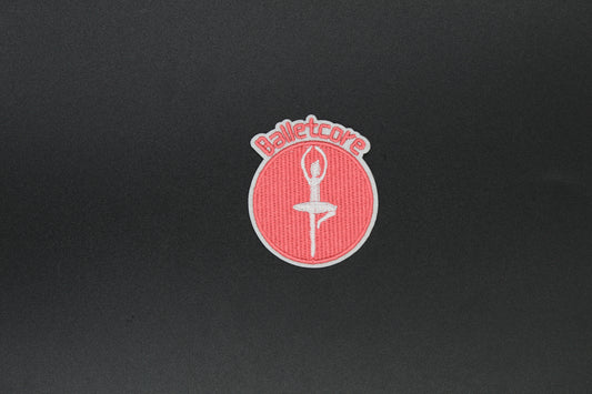 Balletcore Ballerina Circle Iron-On Patch