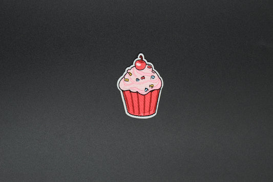 Cherry Cupcake Iron-On Patch