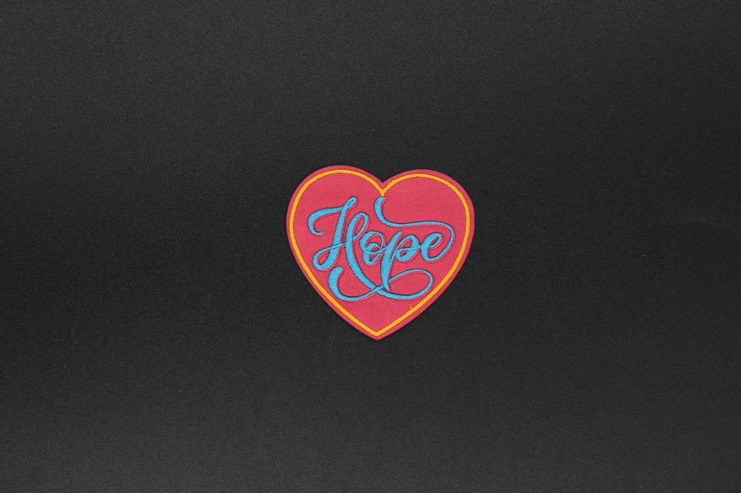 “Hope” Heart Embroidered Inspirational Iron-On Patch