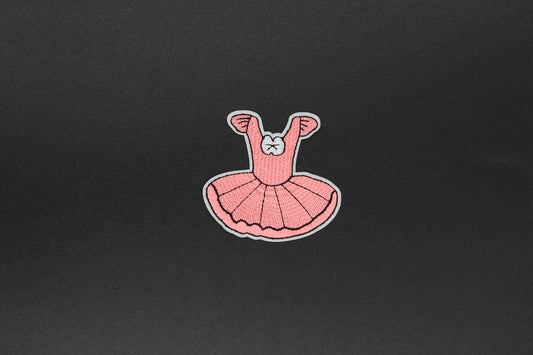 Classic Pink Ballet Tutu Iron-On Patch