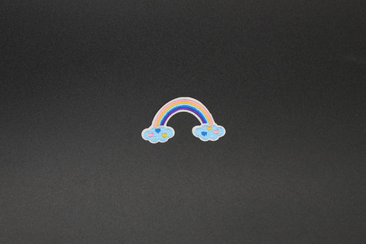Pastel Rainbow Clouds Iron-On Patch