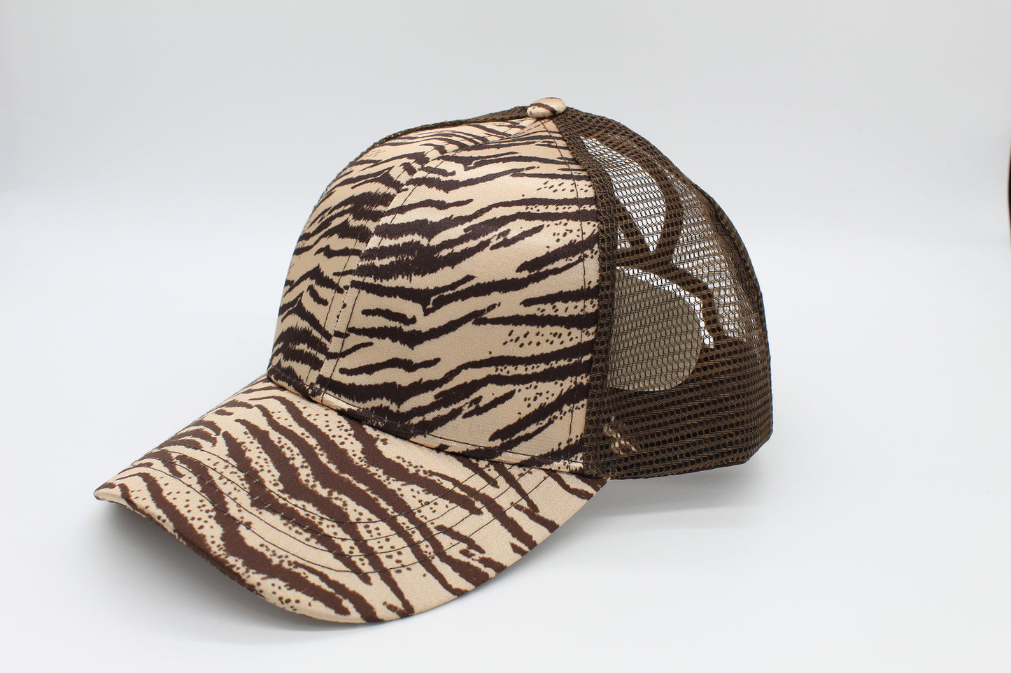 Desert Stripe Criss-Cross Ponytail Hat