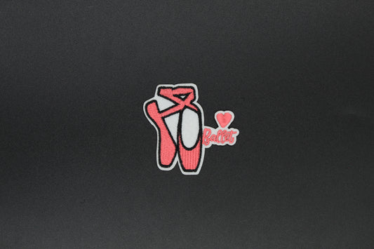 Pink Pointe Shoes Ballet Iron-On Patch