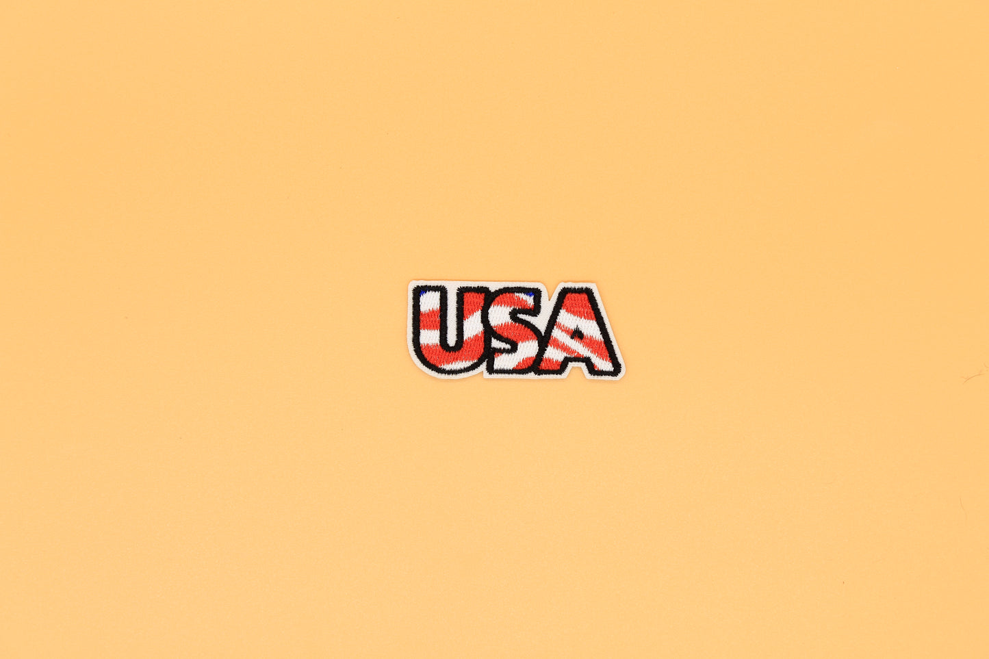 USA Patriotic Iron-On Patch – Bold Stripes