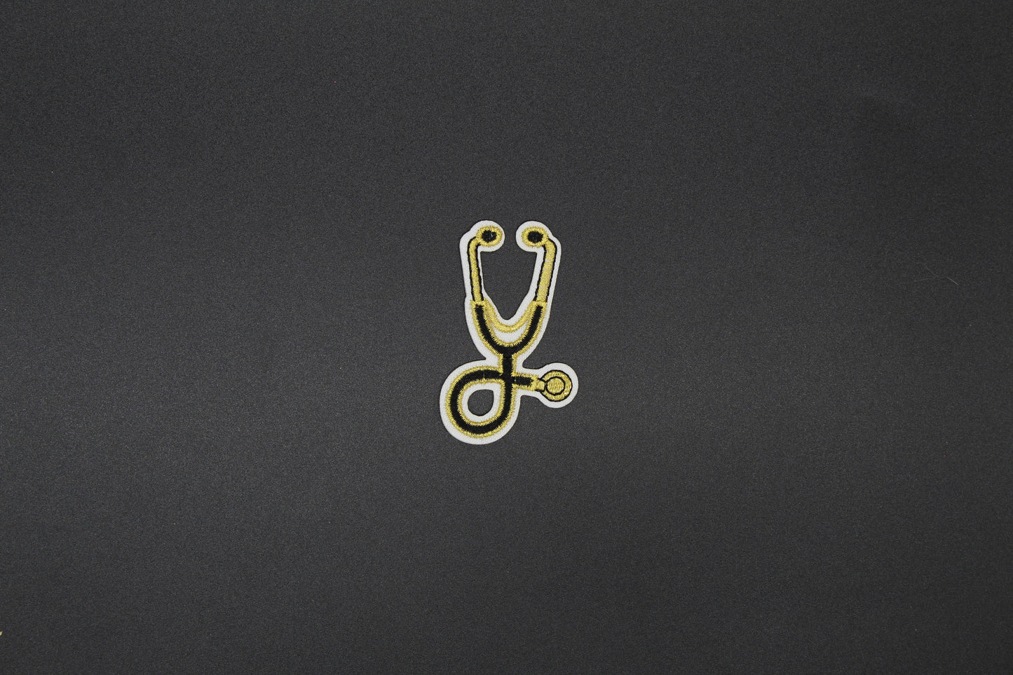 Stethoscope Embroidered Patch | Medical & Nurse Iron-On Patch | Available in Multiple Colors