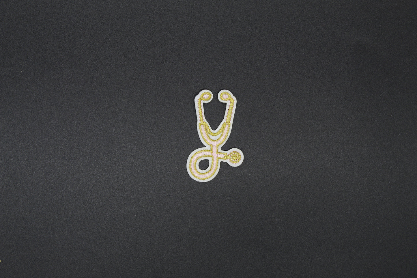 Stethoscope Embroidered Patch | Medical & Nurse Iron-On Patch | Available in Multiple Colors