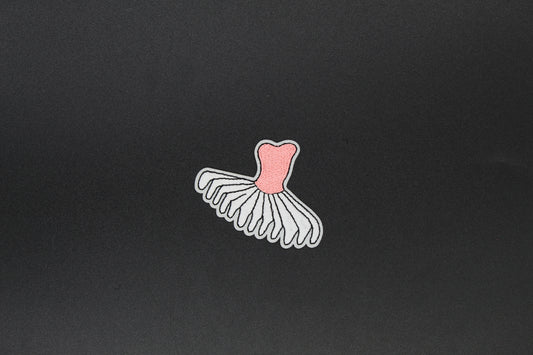 Minimalist Ballet Tutu Iron-On Patch