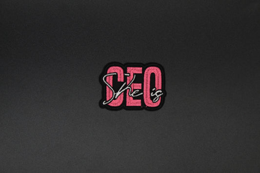 She is CEO Iron-On-Patch