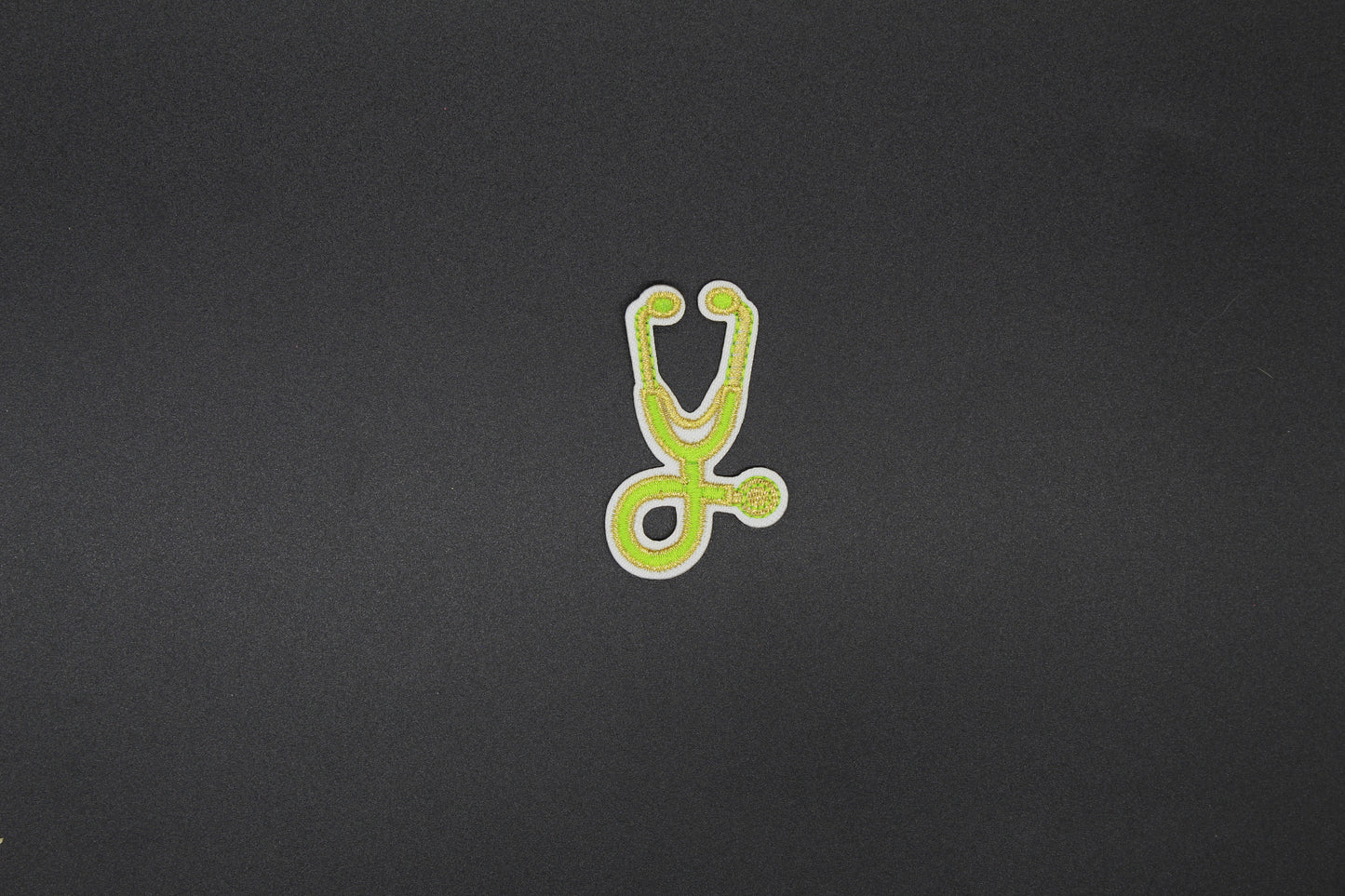 Stethoscope Embroidered Patch | Medical & Nurse Iron-On Patch | Available in Multiple Colors