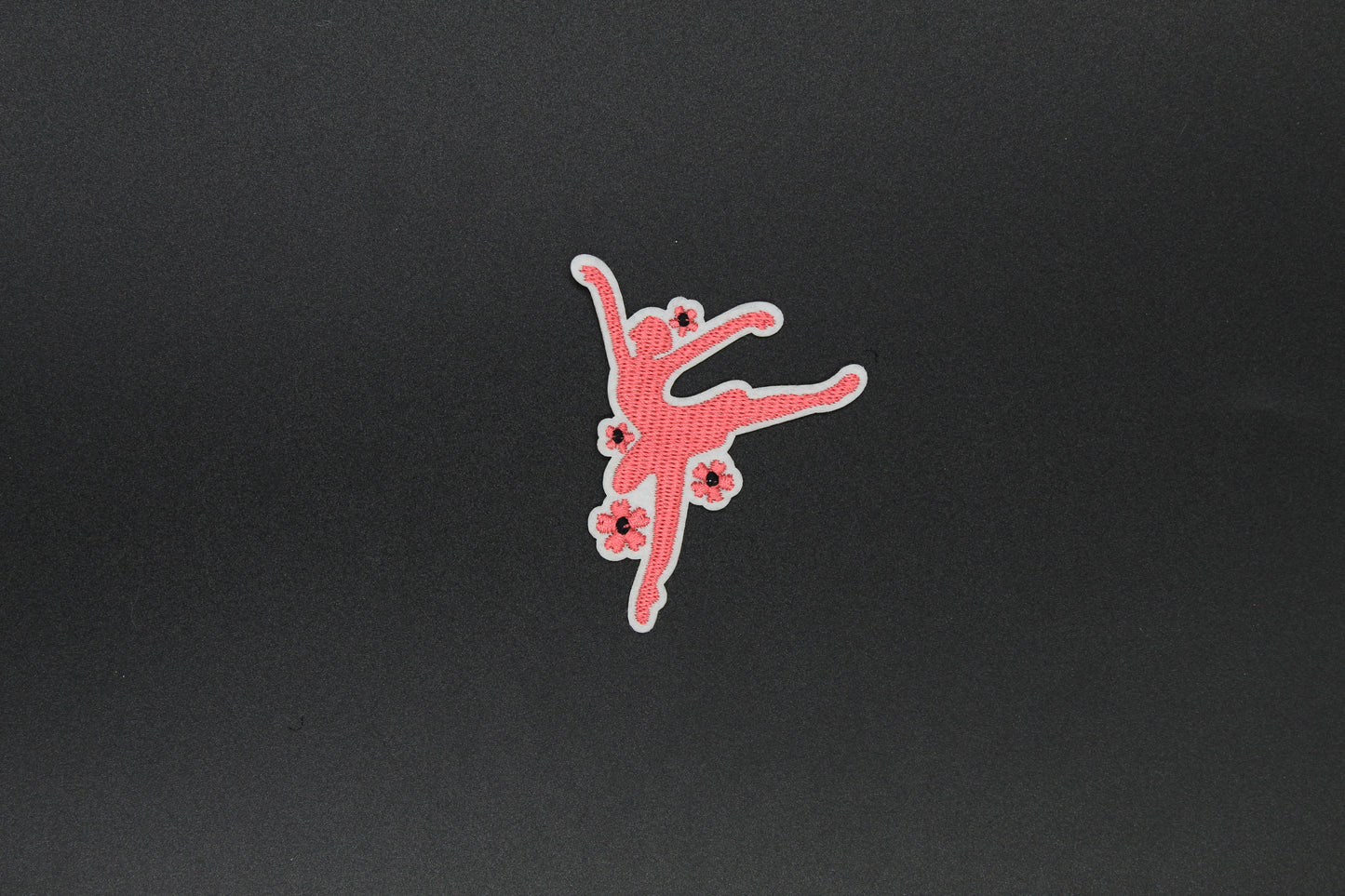 Floral Leap Ballerina Iron-On Patch