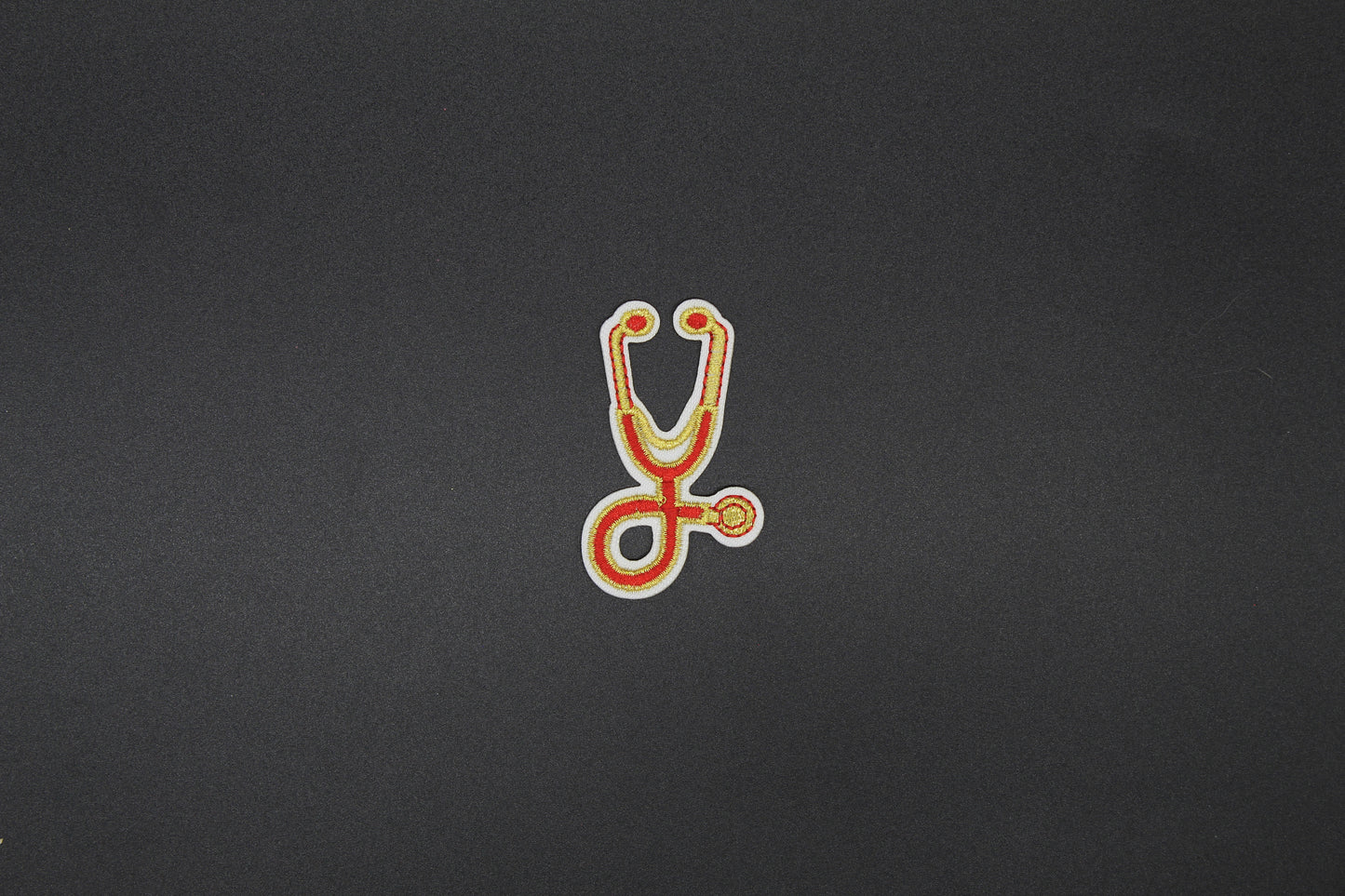 Stethoscope Embroidered Patch | Medical & Nurse Iron-On Patch | Available in Multiple Colors