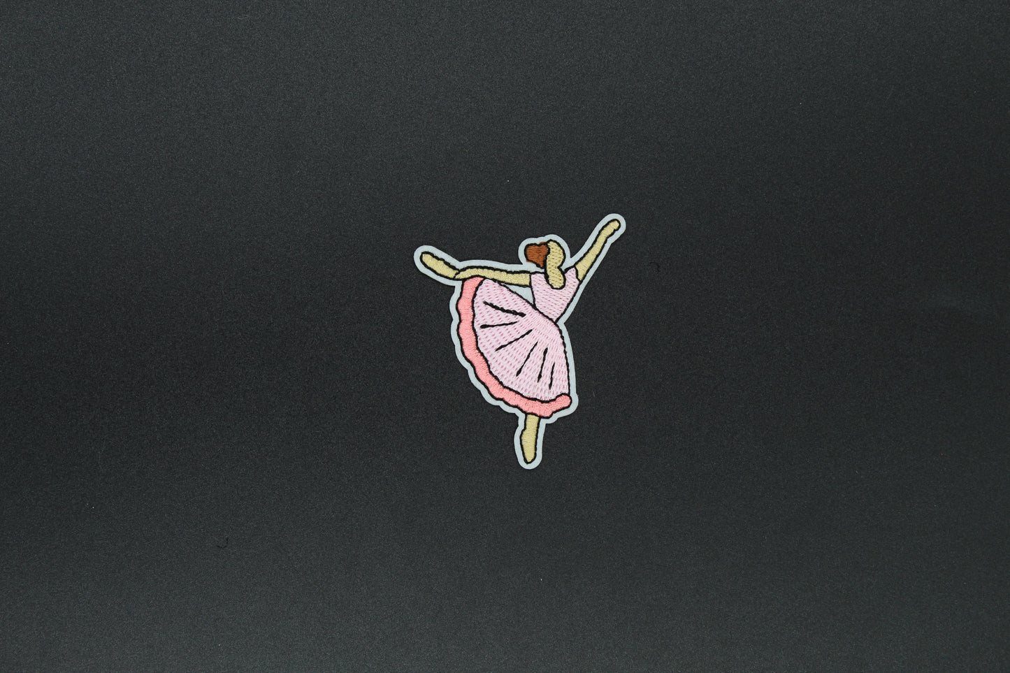 Graceful Arabesque Ballerina Iron-On Patch