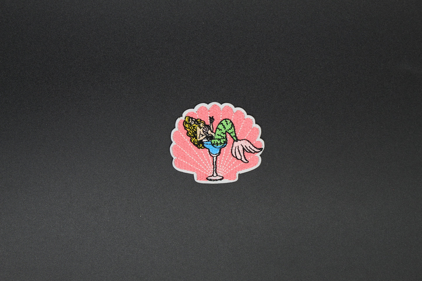 Retro Mermaid Cocktail Iron-On Patch