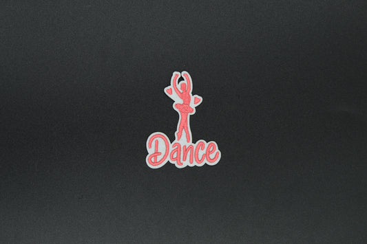 Sweet “Dance” Ballerina Iron-On Patch