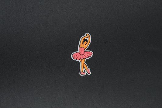 Elegant Fifth Position Ballerina Iron-On Patch