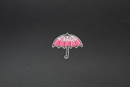 Sweetheart Rain Umbrella Iron-On Patch