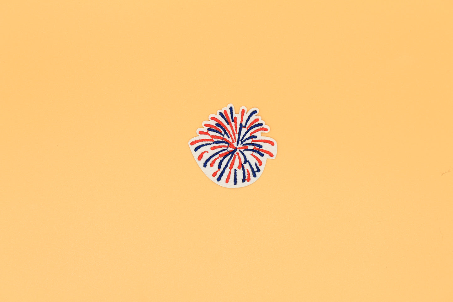 Patriotic Firework Burst Iron-On Patch