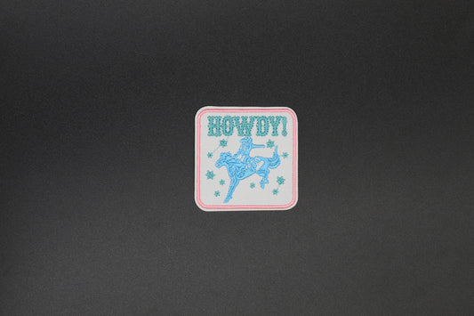 Howdy Cowgirl Iron-On Patch