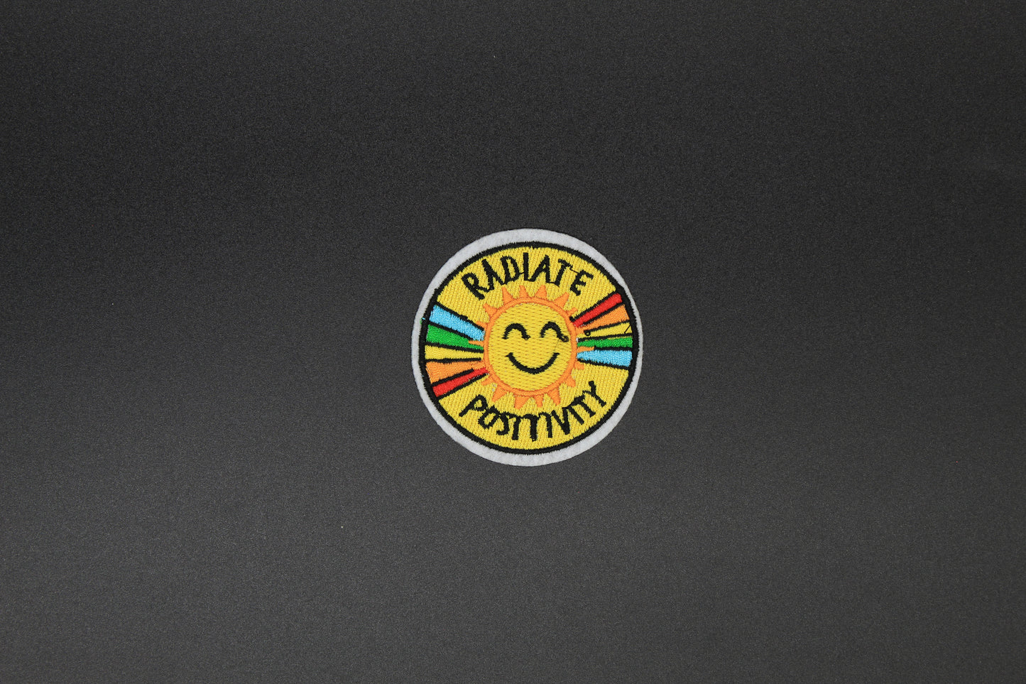 Radiate Positivity Smiley Sun Iron-On Patch
