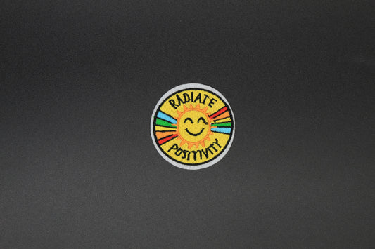 Radiate Positivity Smiley Sun Iron-On Patch
