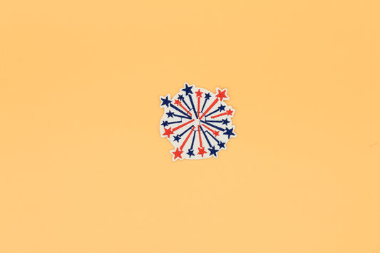Starburst Firework Patriotic Iron-On Patch