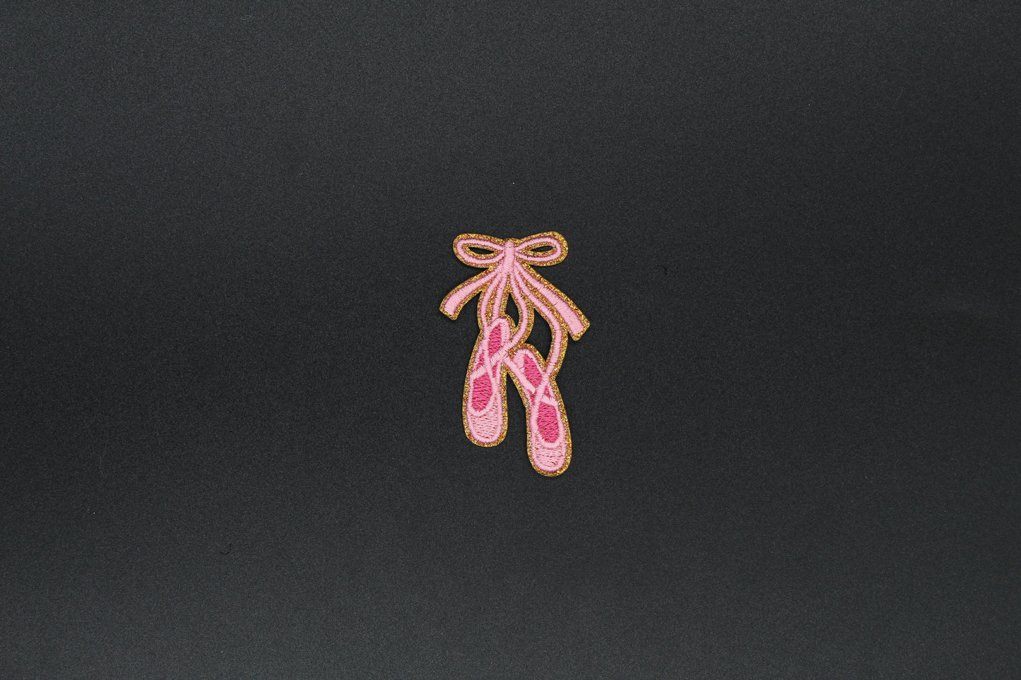 Classic Pointe Shoes Bow Iron-On Patch