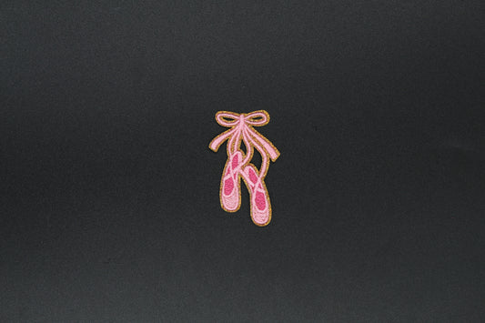 Classic Pointe Shoes Bow Iron-On Patch