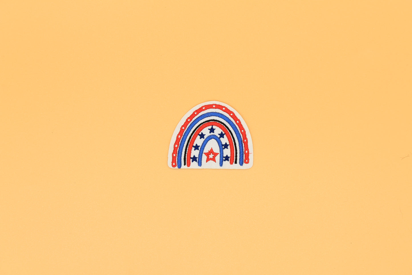 Patriotic Star Rainbow Iron-On Patch