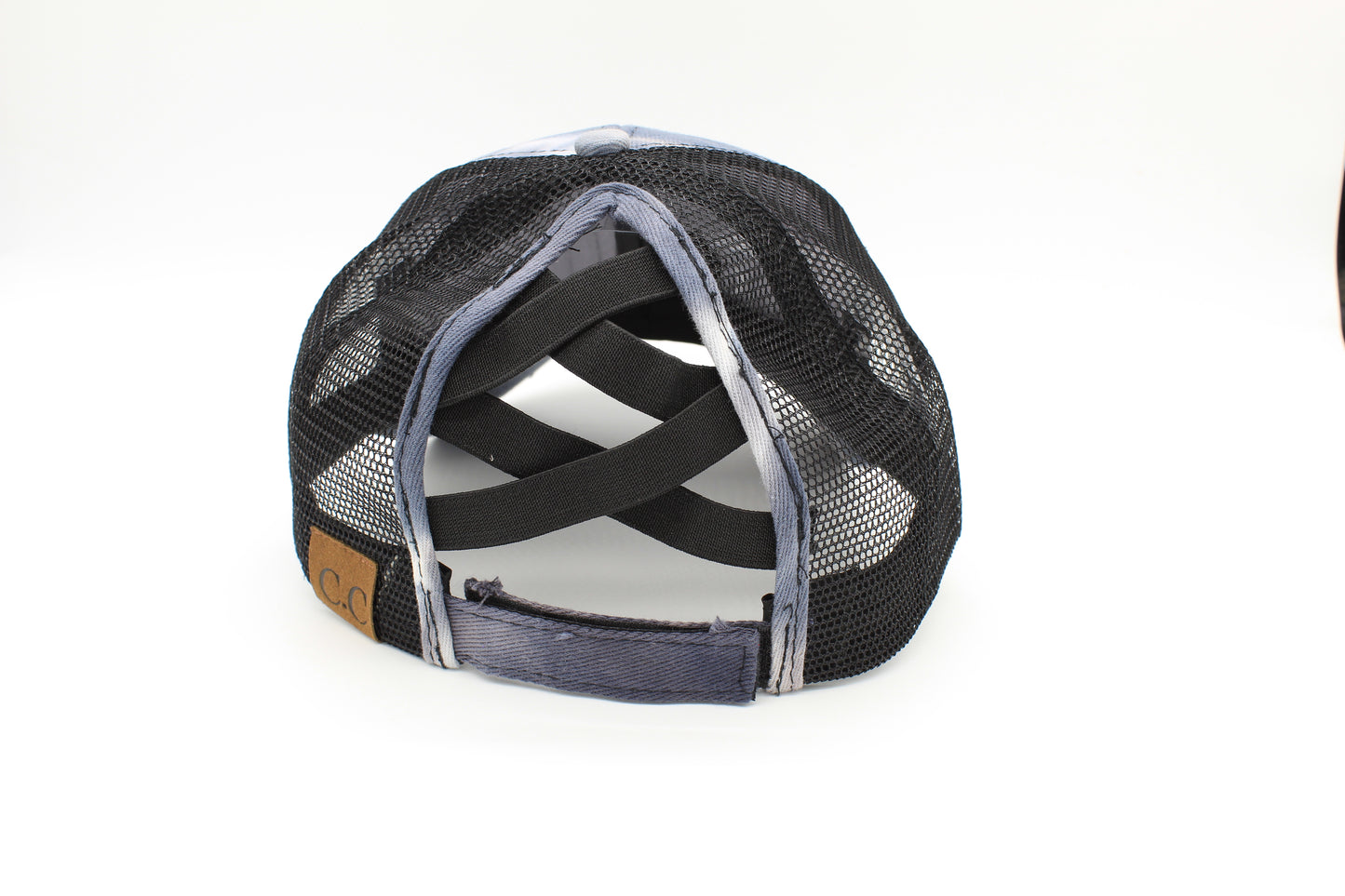 Storm Wash Tie-Dye Criss-Cross Ponytail Hat
