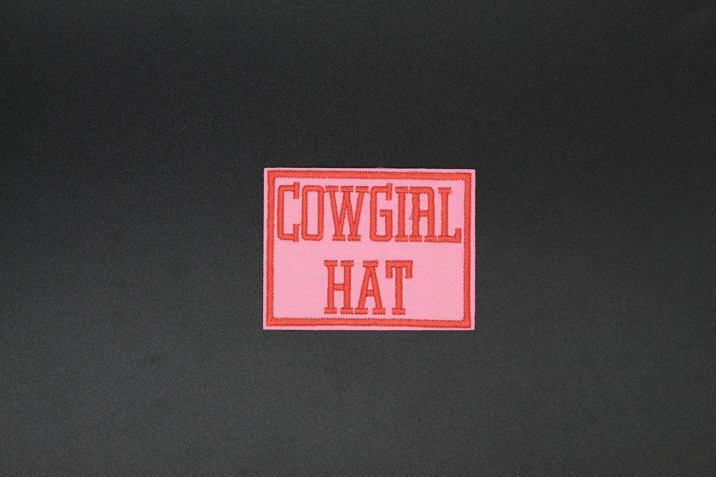 Cowgirl Hat Embroidered Iron-On Patch