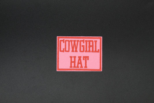 Cowgirl Hat Embroidered Iron-On Patch