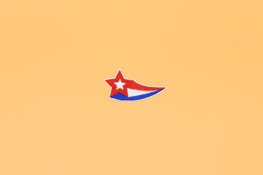 Patriotic Shooting Star Iron-On Patch