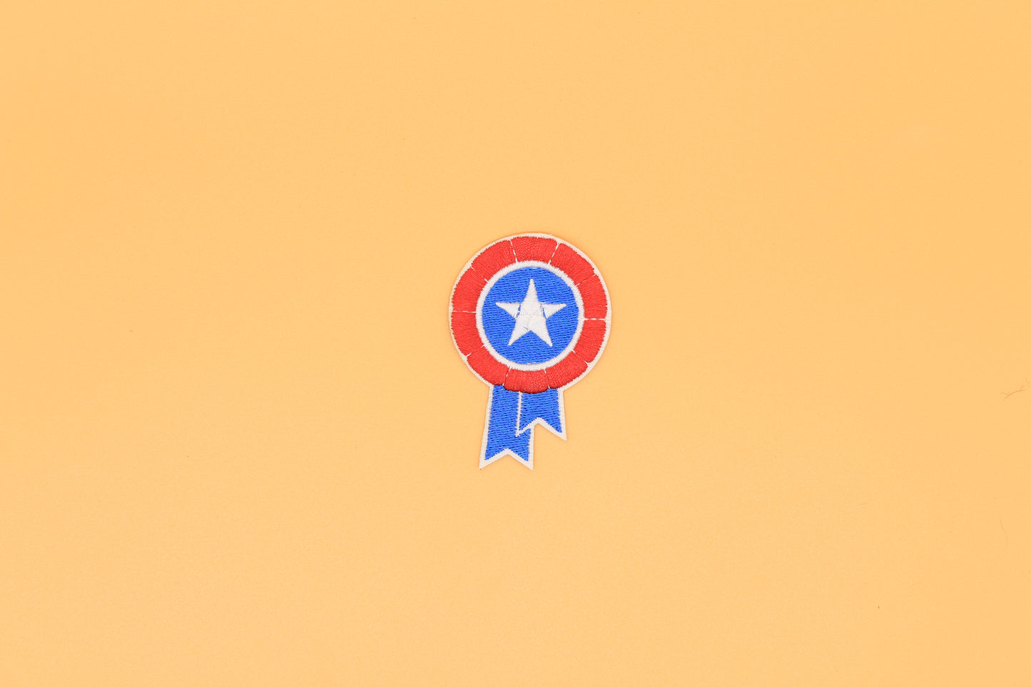 Patriotic Award Ribbon Iron-On Patch