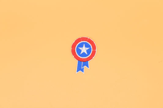 Patriotic Award Ribbon Iron-On Patch