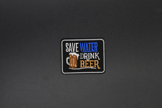 Save Water Drink Beer Iron-On Patch