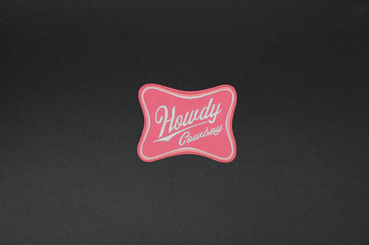 Howdy Cowboy Embroidered Iron-On Patch