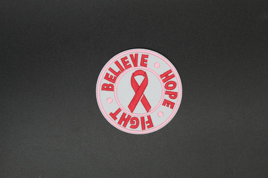 Believe Hope Fight Breast Cancer Awareness Iron-On Patch