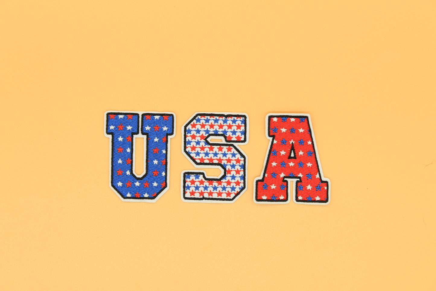 USA Stars Pattern Patch Set