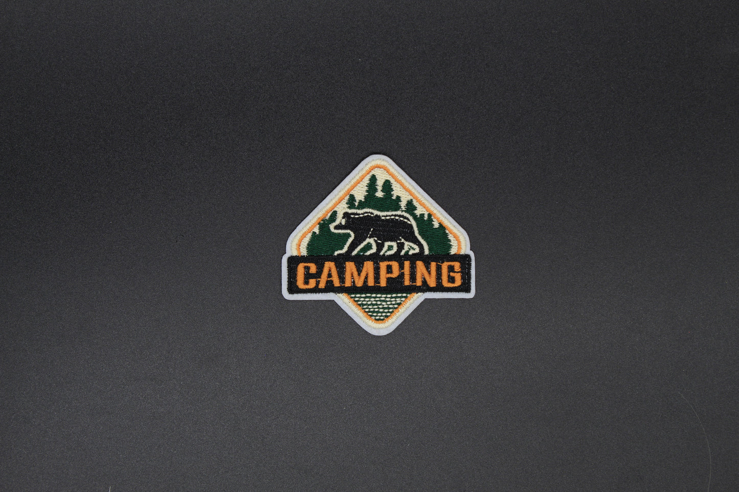 Camping Bear Outdoor Iron-On Patch