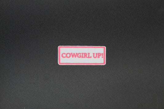Cowgirl Up Iron-On Patch