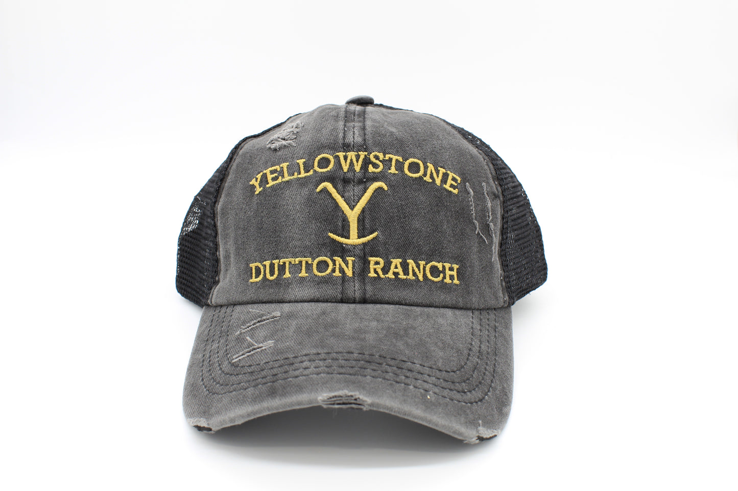 Yellowstone Ranch Style Criss-Cross Ponytail Hat