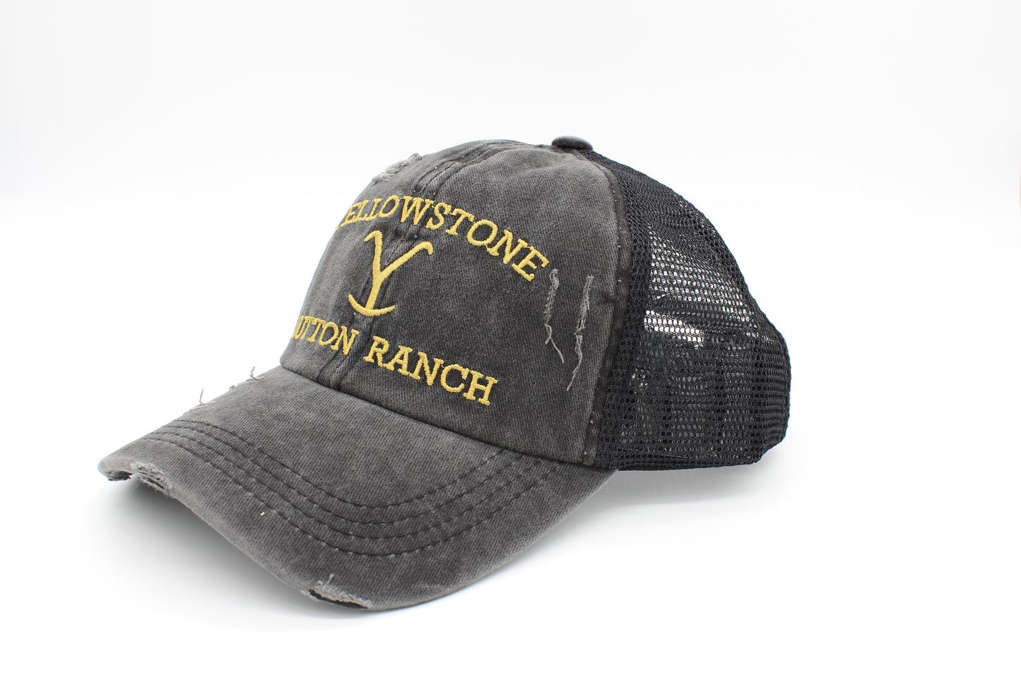 Yellowstone Ranch Style Criss-Cross Ponytail Hat