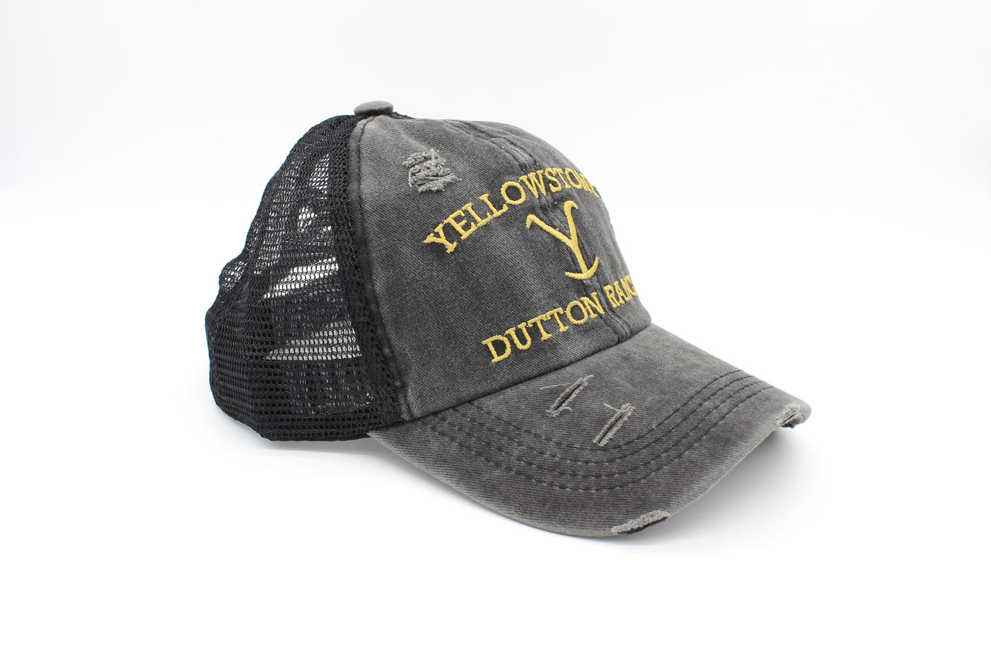 Yellowstone Ranch Style Criss-Cross Ponytail Hat