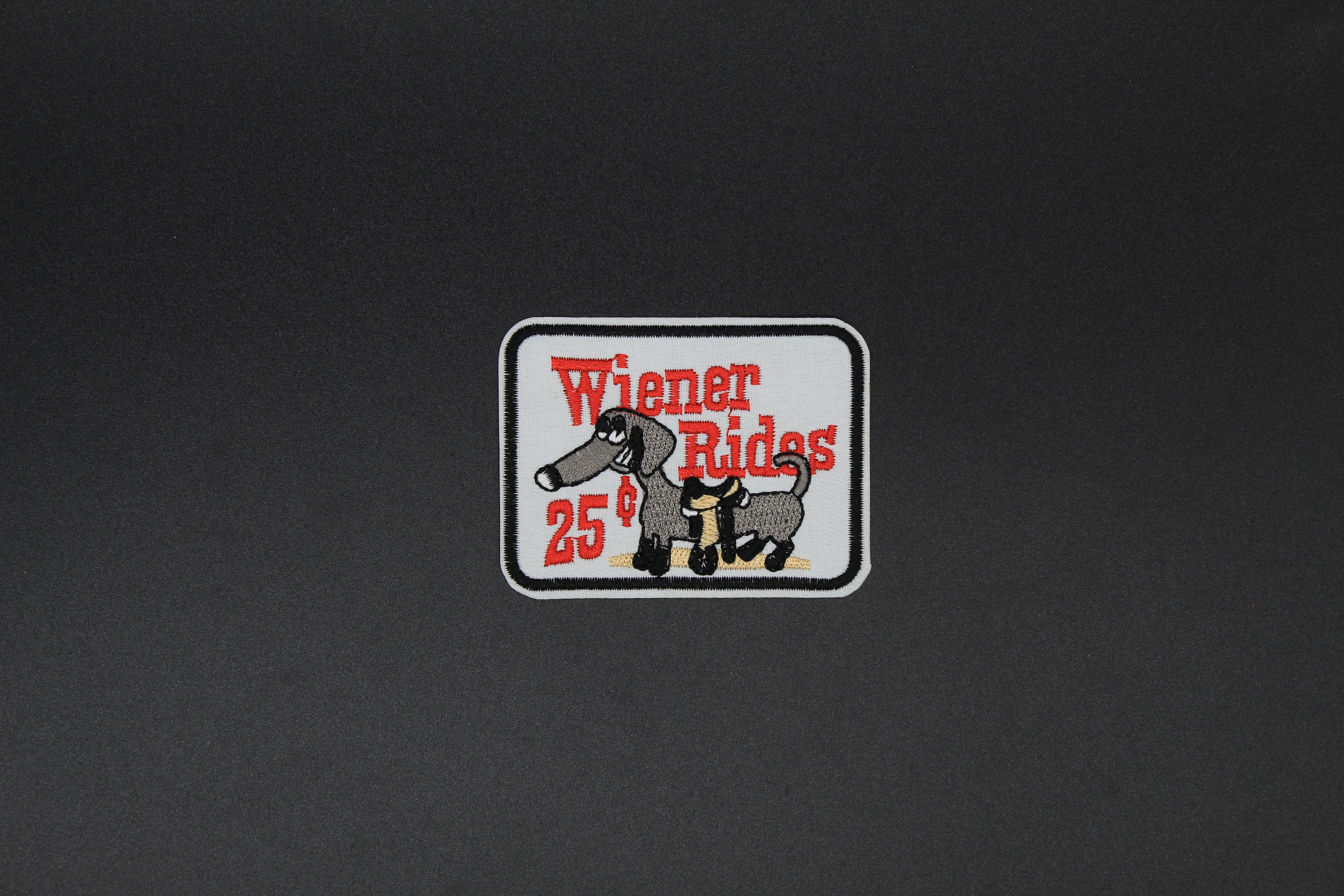 Wiener Rides 25¢ Funny Dachshund Embroidered Patch – Sadie + Lilah Co
