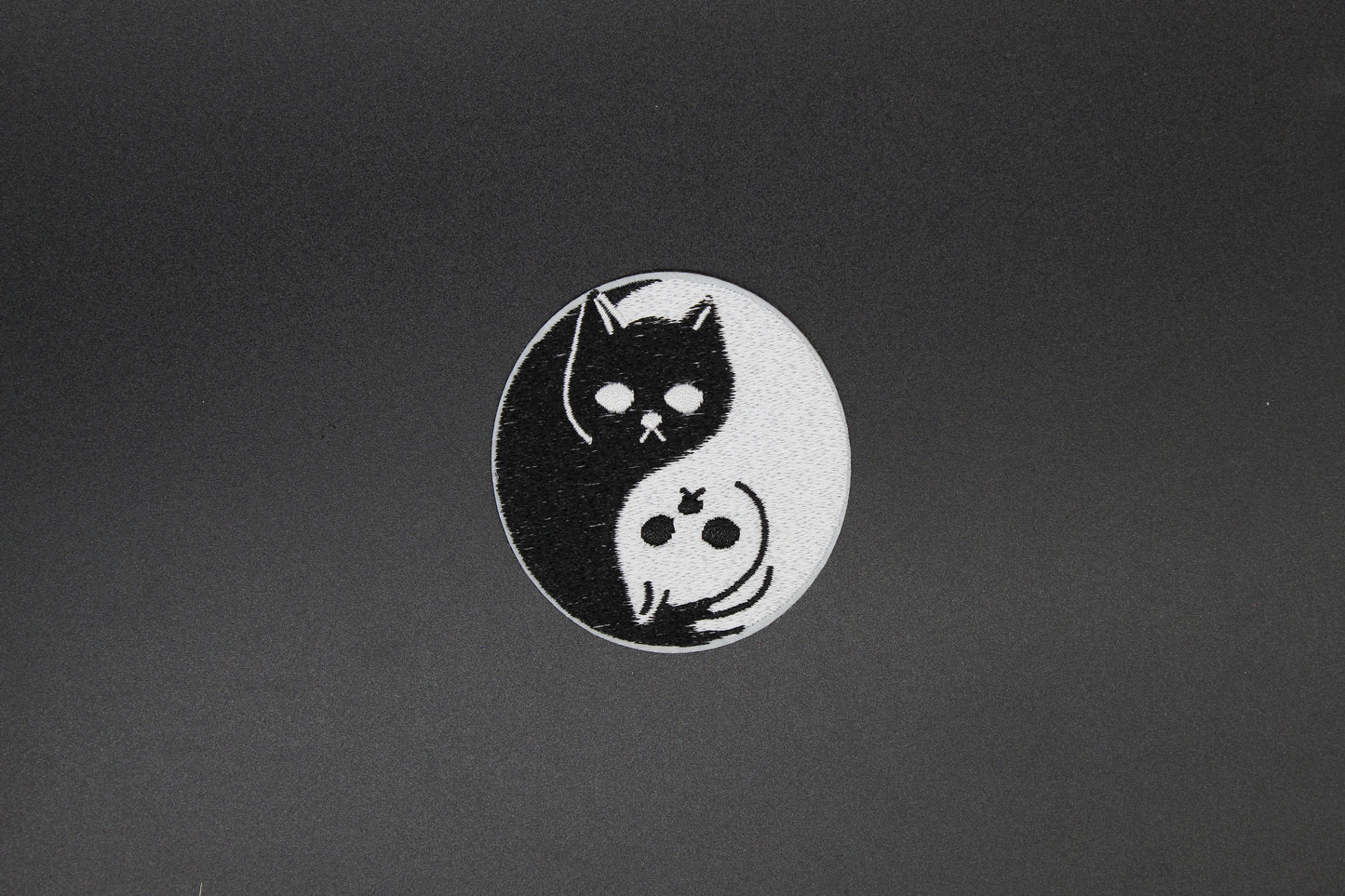 Yin Yang Cat Iron-On Patch