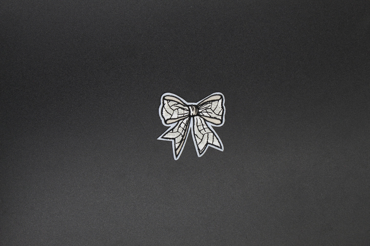 Volleyball Print Bow Iron-On Patch