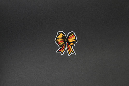 Softball Bow Iron-On Patch